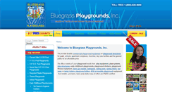 Desktop Screenshot of bluegrassplaygrounds.com
