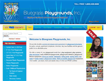 Tablet Screenshot of bluegrassplaygrounds.com